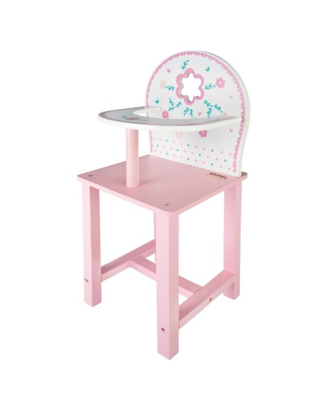 Highchair Woomax 25 x 55 x 20 cm Dolls White Pink 2 Units