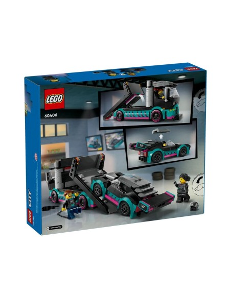 Playset Lego 60406 Race Car and car carrier truck