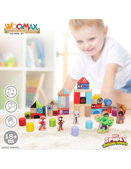 Playset Spidey Amazing Friends 50 Pieces 4 Units 8 x 9,5 x 1,5 cm