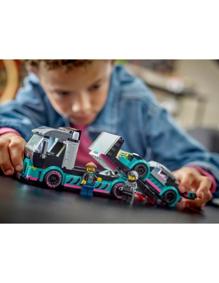 Playset Lego 60406 Race Car and car carrier truck