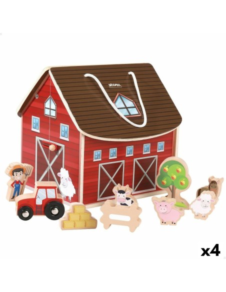 Playset Woomax Farm 9 Pieces 4 Units 19 x 18 x 19 cm