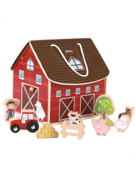 Playset Woomax Farm 9 Pieces 4 Units 19 x 18 x 19 cm