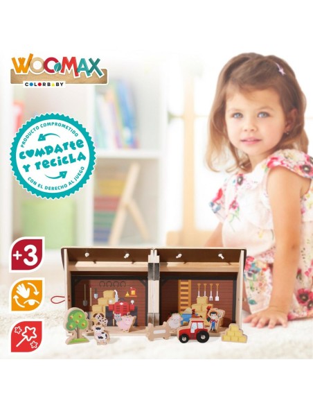 Playset Woomax Farm 9 Pieces 4 Units 19 x 18 x 19 cm