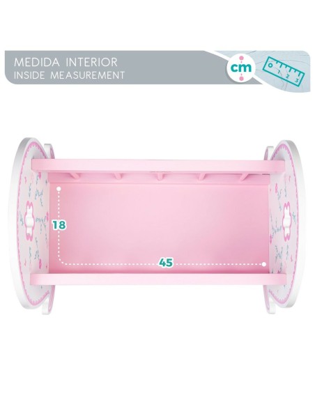 Cradle for dolls Woomax 2 Units 47 x 35 x 35 cm