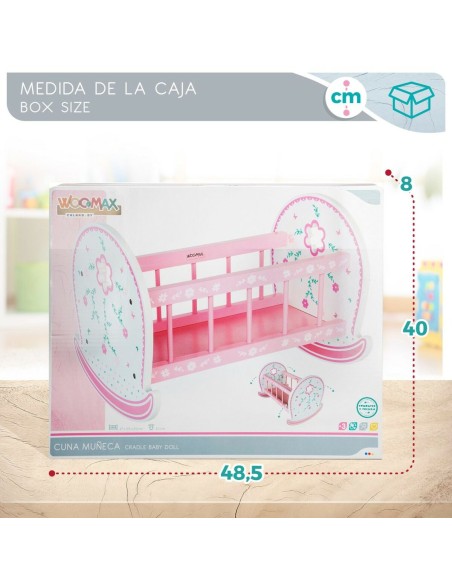 Cradle for dolls Woomax 2 Units 47 x 35 x 35 cm