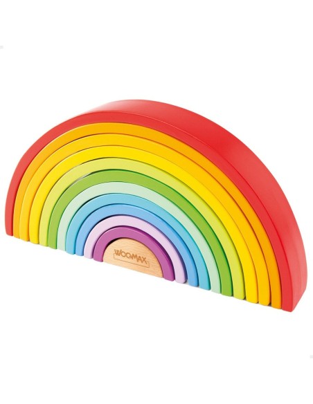 Child's Wooden Puzzle Woomax Rainbow 11 Pieces 2 Units