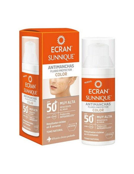 Anti Brown Spot Sun Lotion ECRAN SUNNIQUE COLOR Ecran Spf 50+ (50 ml) 50+ (50 ml)