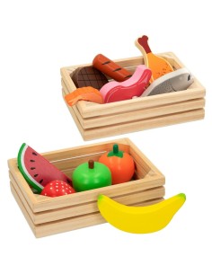 Toy Food Set Woomax 12 Pieces (4 Units) 2