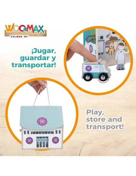 Playset Woomax Vet 9 Pieces 4 Units 19 x 18 x 19 cm