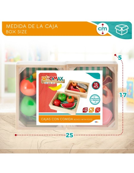 Toy Food Set Woomax 12 Pieces (4 Units)