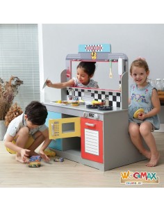 Toy kitchen Play & Learn Retro 90 x 104 x 58 cm 2