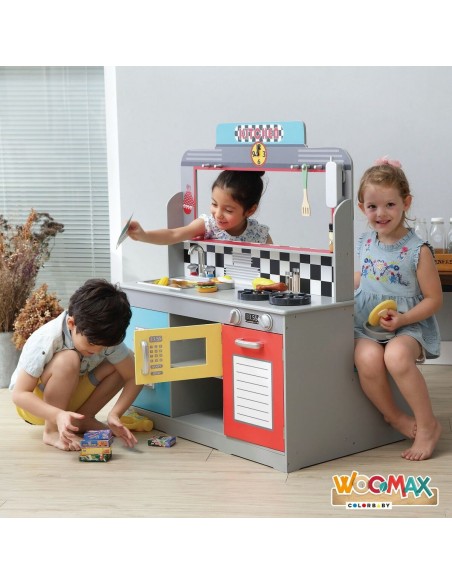 Toy kitchen Play & Learn Retro 90 x 104 x 58 cm