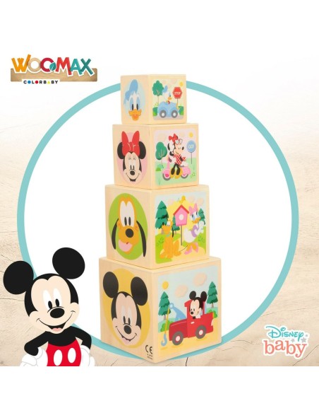 Stacking Blocks Disney 8 Pieces 4 Units 12,2 x 12,2 x 12,2 cm