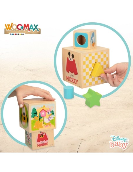 Stacking Blocks Disney 8 Pieces 4 Units 12,2 x 12,2 x 12,2 cm