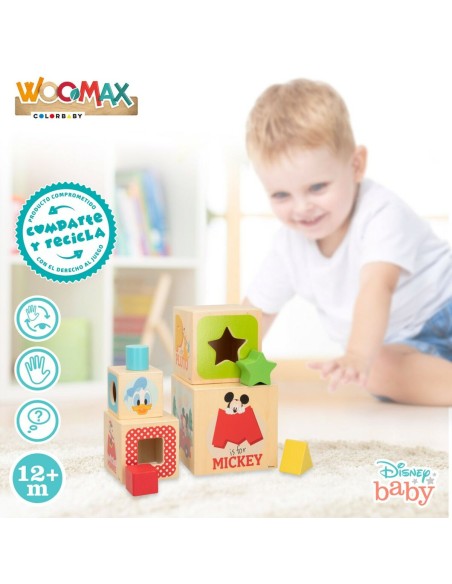 Stacking Blocks Disney 8 Pieces 4 Units 12,2 x 12,2 x 12,2 cm