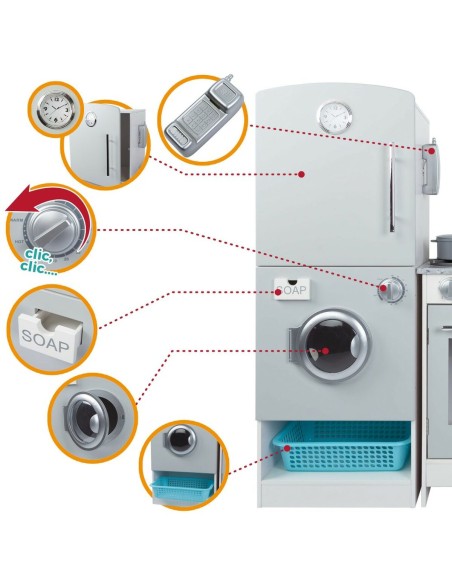 Toy kitchen Play & Learn Modern 95 x 95 x 30 cm