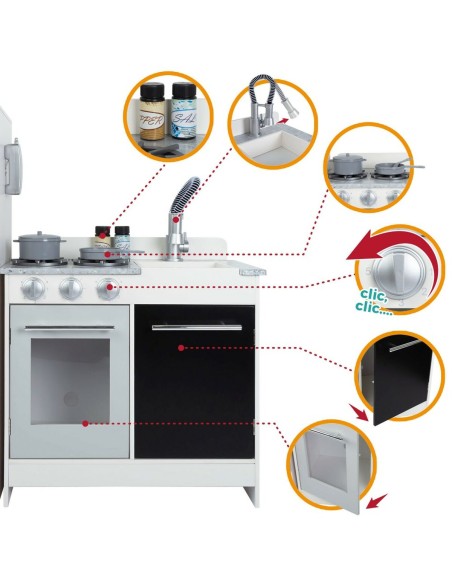 Toy kitchen Play & Learn Modern 95 x 95 x 30 cm