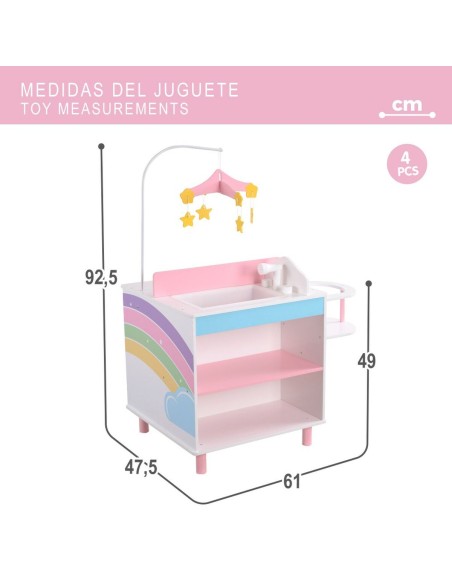 Changing table for dolls Teamson 4 Pieces 61 x 92,5 x 47,5 cm