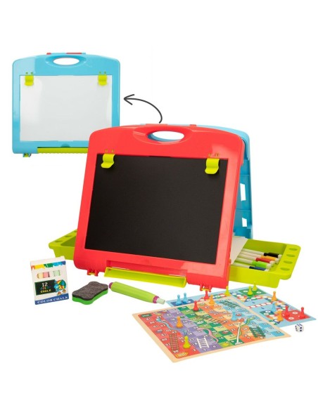 Double-sided Slate Colorbaby 34 x 31 x 29 cm 2 Units 34 x 31 x 29 cm