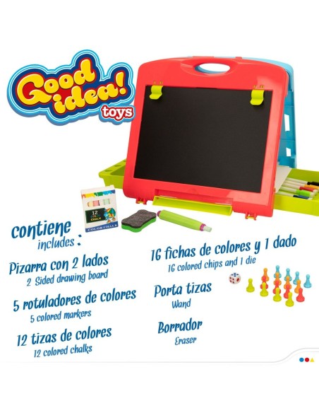 Double-sided Slate Colorbaby 34 x 31 x 29 cm 2 Units 34 x 31 x 29 cm