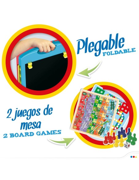 Double-sided Slate Colorbaby 34 x 31 x 29 cm 2 Units 34 x 31 x 29 cm