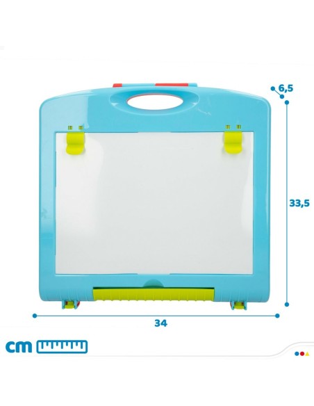 Double-sided Slate Colorbaby 34 x 31 x 29 cm 2 Units 34 x 31 x 29 cm
