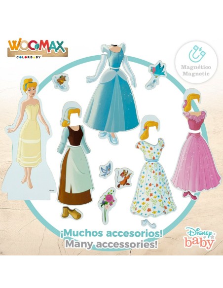 Figures Disney Princess 45 Pieces 4 Units 9 x 20,5 x 1,2 cm