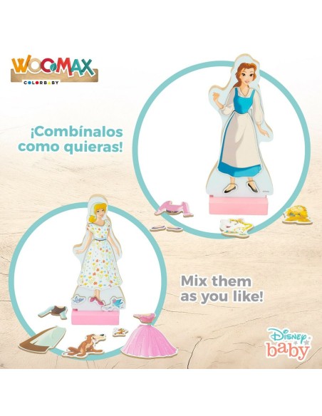 Figures Disney Princess 45 Pieces 4 Units 9 x 20,5 x 1,2 cm