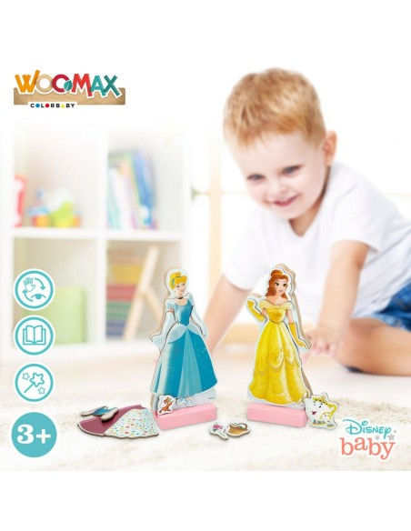 Figures Disney Princess 45 Pieces 4 Units 9 x 20,5 x 1,2 cm
