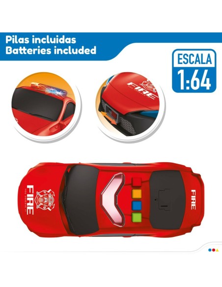 Vehicle Playset Speed & Go 30 x 9,5 x 13 cm Fireman Light Sound 4 Units