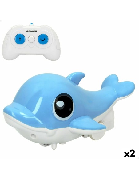 Radio-controlled boat Colorbaby Dolphin (2 Units)