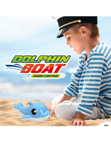 Radio-controlled boat Colorbaby Dolphin (2 Units)