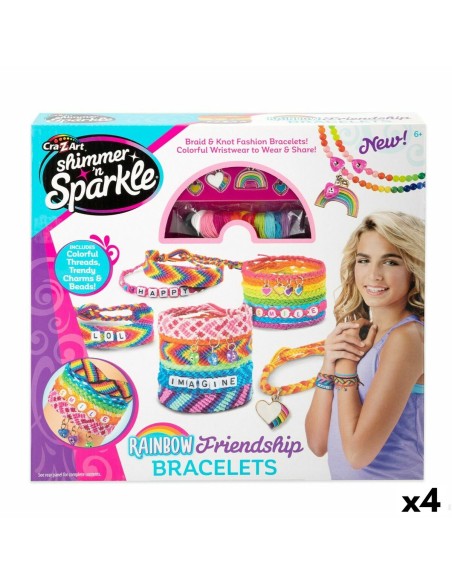 Bracelet Making Kit Cra-Z-Art Friendship Plastic 15 x 23 x 0,1 cm (4 Units)