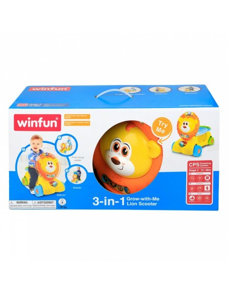 Tricycle Winfun Lion Light Sound 57 x 42 x 26 cm (2 Units)