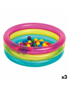 Ball Pool Intex 86 x 25 x 86 cm (3 Units)