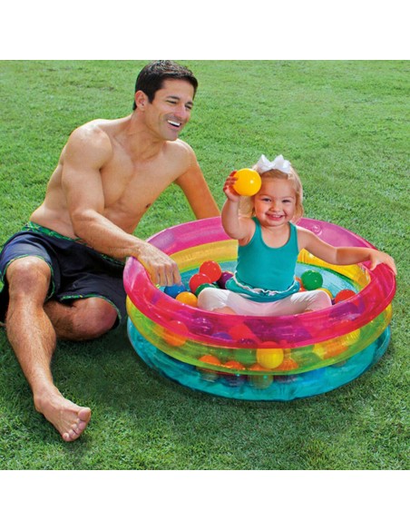Ball Pool Intex 86 x 25 x 86 cm (3 Units)