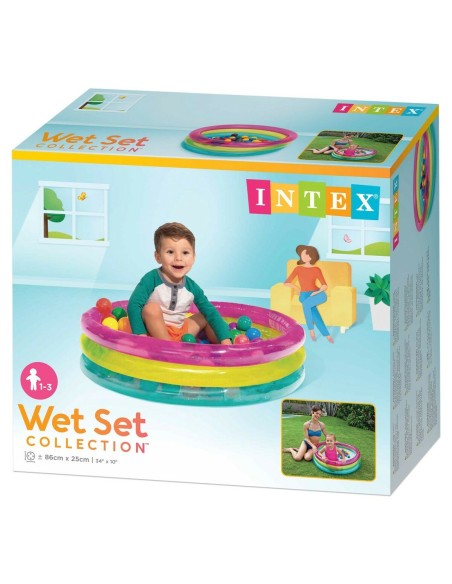 Ball Pool Intex 86 x 25 x 86 cm (3 Units)