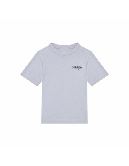 Child's Short Sleeve T-Shirt Jack & Jones Jorboston Photo w Neck Indigo