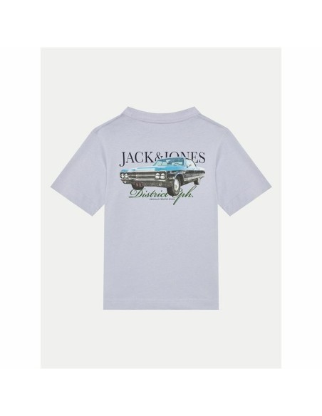 Child's Short Sleeve T-Shirt Jack & Jones Jorboston Photo w Neck Indigo