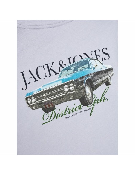 Child's Short Sleeve T-Shirt Jack & Jones Jorboston Photo w Neck Indigo