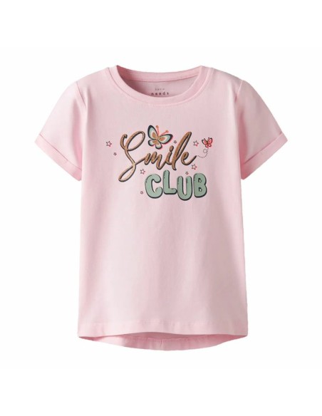 Child's Short Sleeve T-Shirt Name It Nmfvix Pink