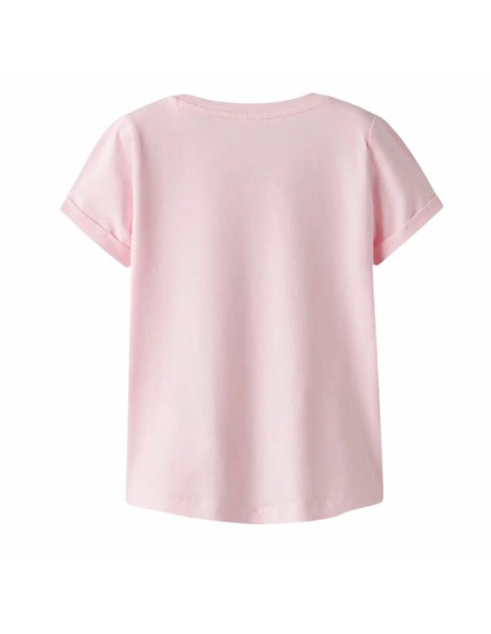 Child's Short Sleeve T-Shirt Name It Nmfvix Pink