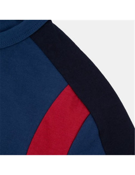 Child's Short Sleeve T-Shirt Le coq sportif Ess N°1 Enfant Black Navy Blue