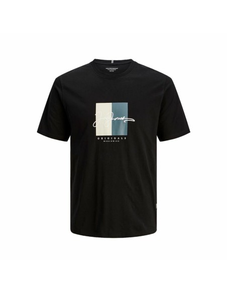 Child's Short Sleeve T-Shirt Jack & Jones Jorfrederiksberg Black