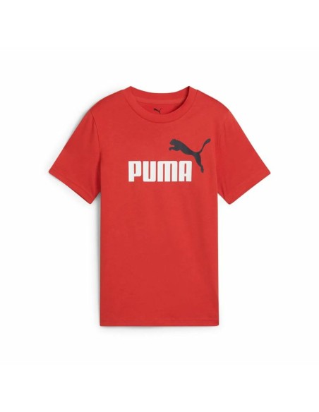 Child's Short Sleeve T-Shirt Puma Essentials 2 Red