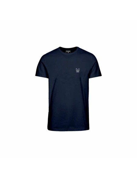 Child's Short Sleeve T-Shirt Jack & Jones Jjdenim Logo O-Neck Navy Blue