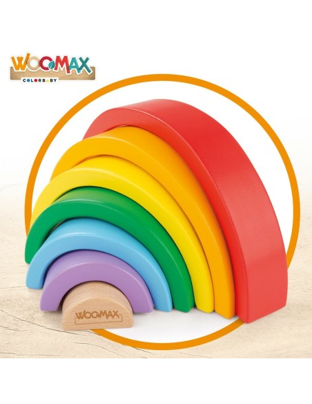 Skills game Woomax Rainbow 21 x 10 x 3,5 cm (12 Units)