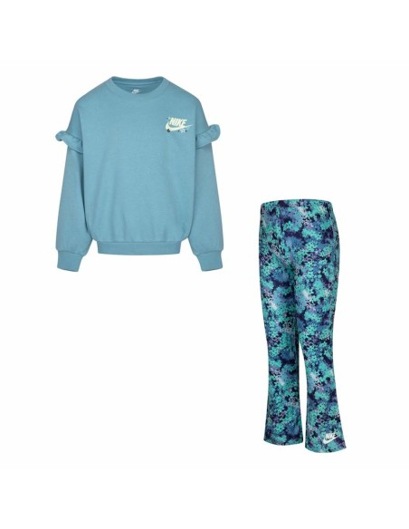 Children's Sports Outfit Nike Fresh Cut Dolman Ruffle Blue