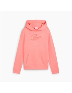 Hooded Sweatshirt for Girls Puma Puma Essentials Script Pink Coral 2