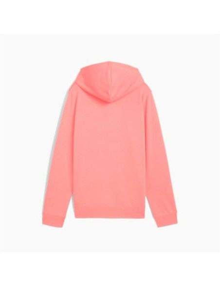 Hooded Sweatshirt for Girls Puma Puma Essentials Script Pink Coral